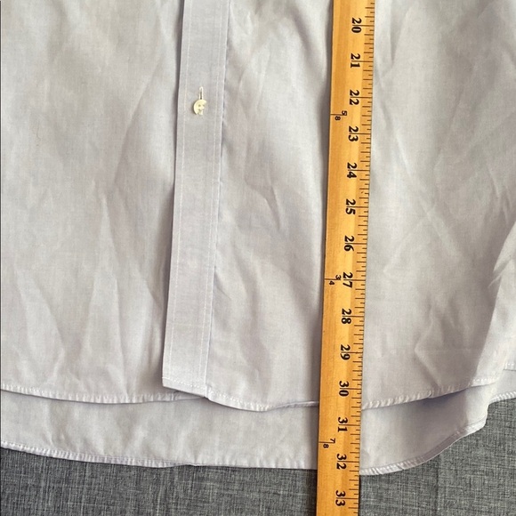 Geoffrey Beene Men's Button Down Shirt Light Blue Size 34/35 Wrinkle Free - Picture 7 of 8